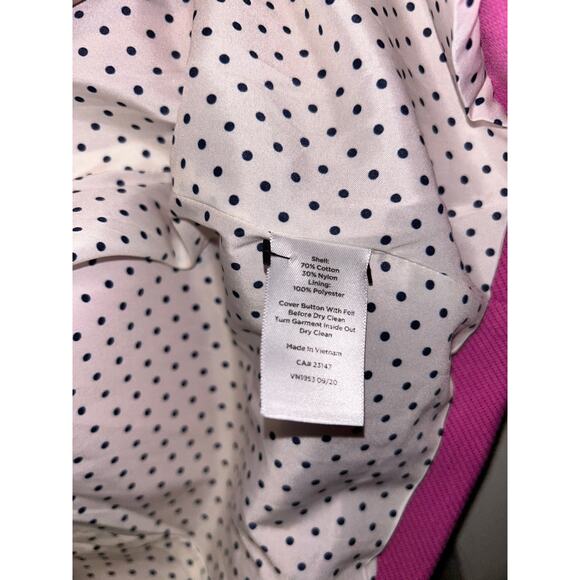 Talbots Academia Preppy Pink Single Button 70% Cotton Double Flap Blazer NWOT - Picture 6 of 8
